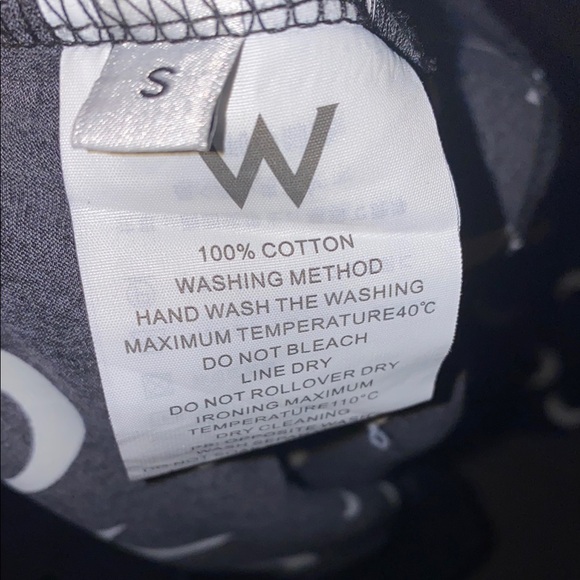 Warineserrb Small Black and White Crescent Moon Pajama Pants - Picture 3 of 9